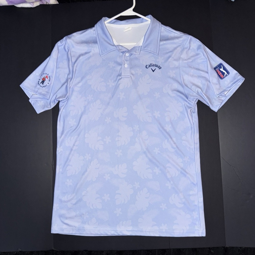 Men's Medium Callaway 124th U.S. Open Pinehurst PGA Tour Golf Polo Shirt